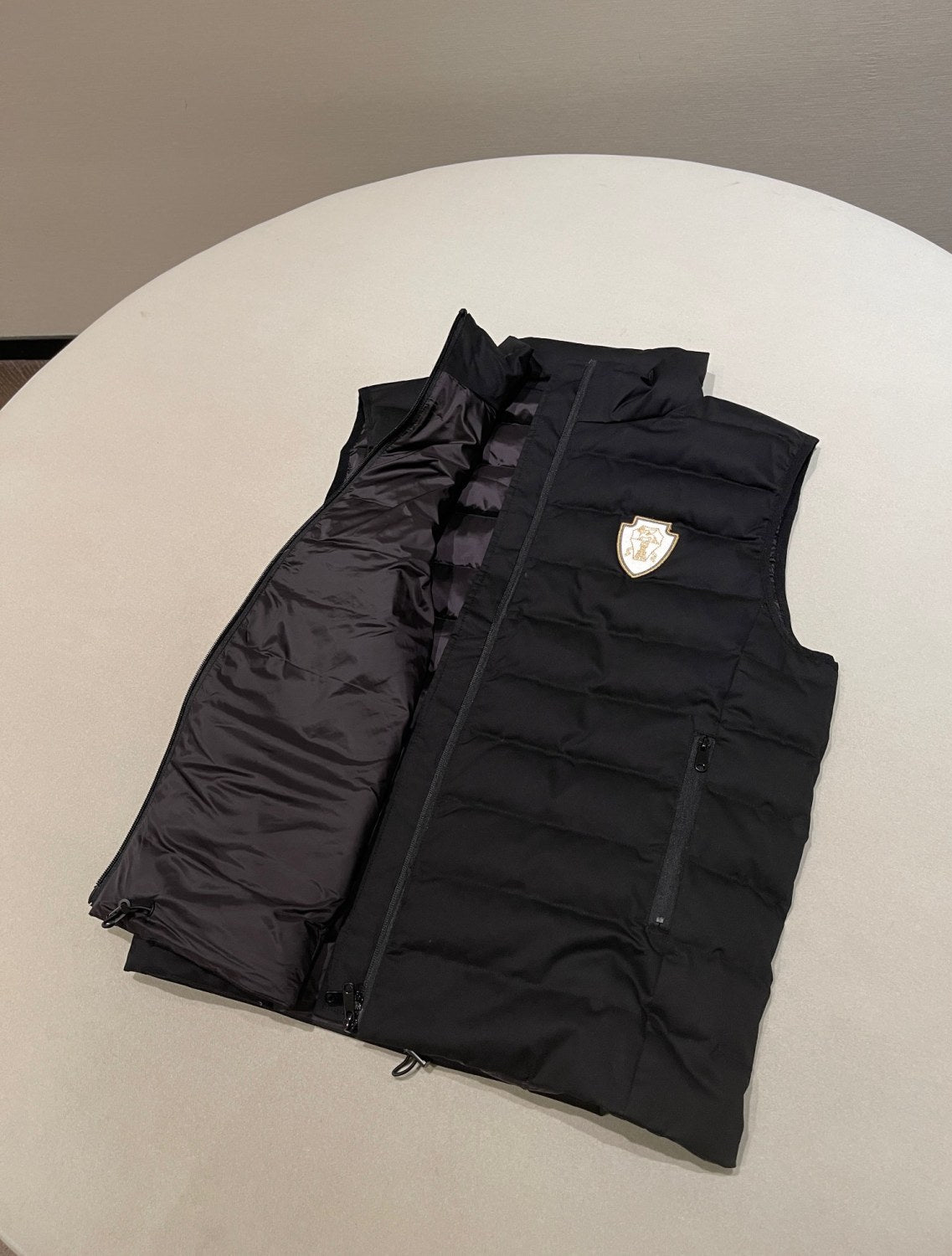 Women's Winter Fashion Casual Stand Collar Pull-Over Sleeveless Chain Goose Down Insulated Vest #78617