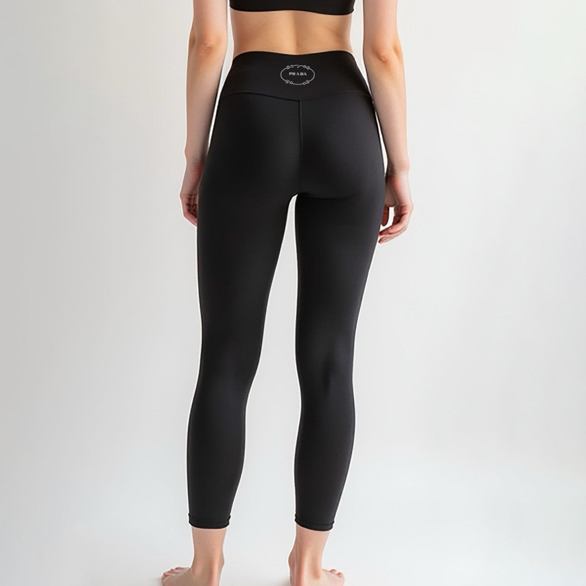 Women's Solid Colour High Stretch Nylon Fibre Fabric Yoga Pants #76776