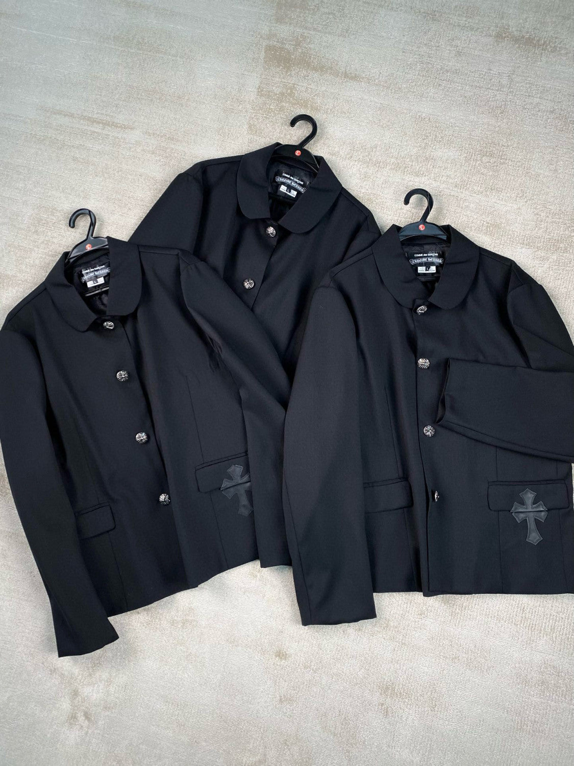 Men's And Women's Spring And Fall Models Wool Single Breasted Lapel Long Sleeved Shirt Jacket #98529