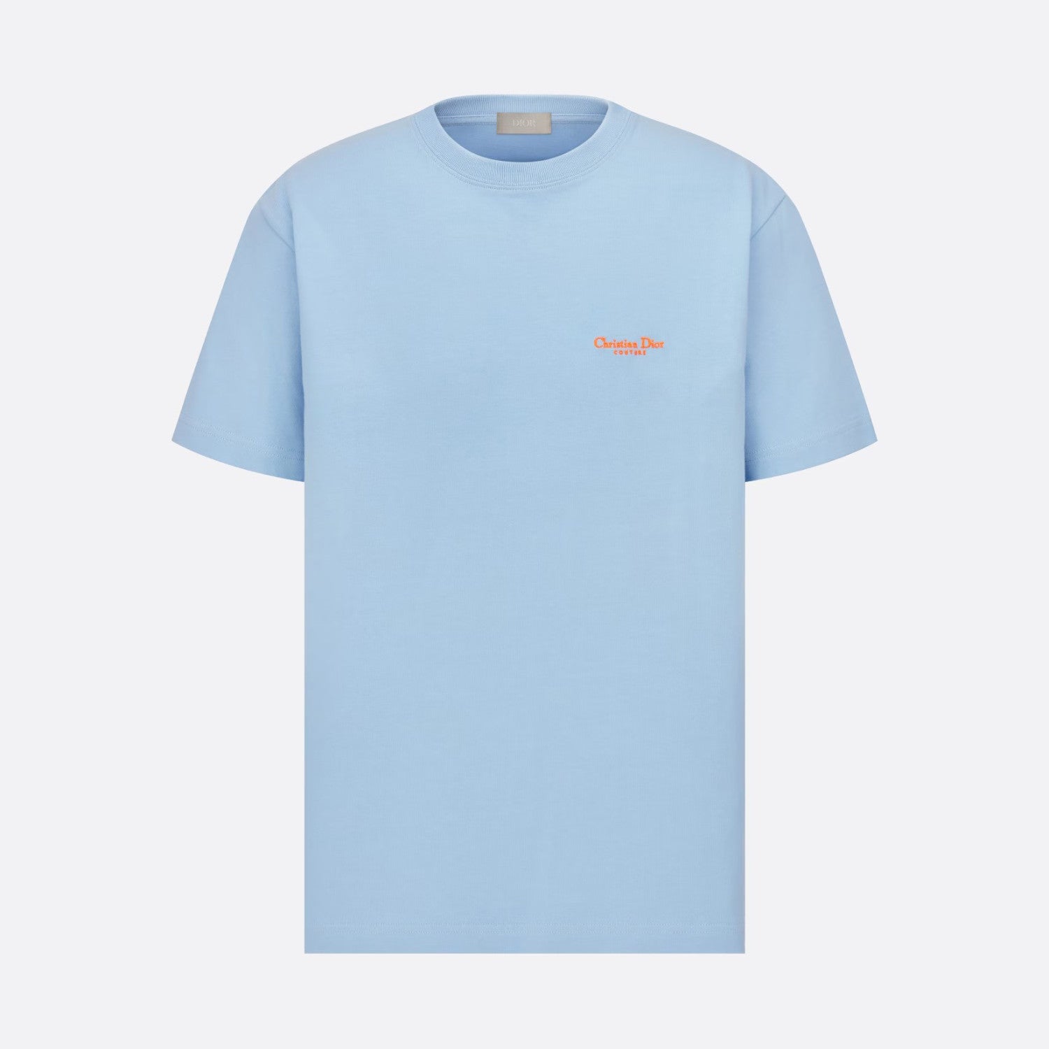 CD Men's Summer Solid Color Letter Logo Printed Loose Round Neck Cotton Short Sleeve T-Shirt #98432