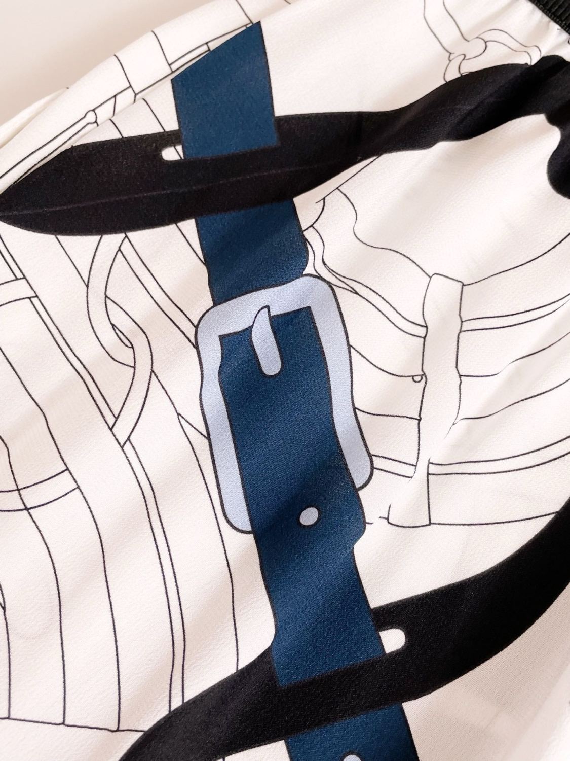 Women's Pattern Full Print Silk Mid-Rise Straight Leg Solid Color Casual Pants Ngvp #9635