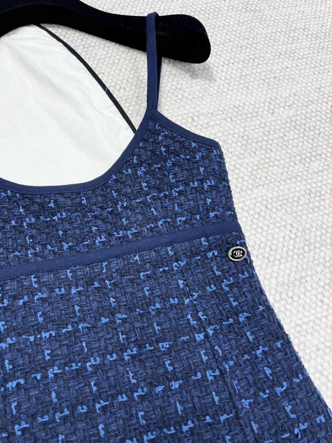 Women's Spring and Summer Plaid High Waist Short Cotton Halter Dresses #73325