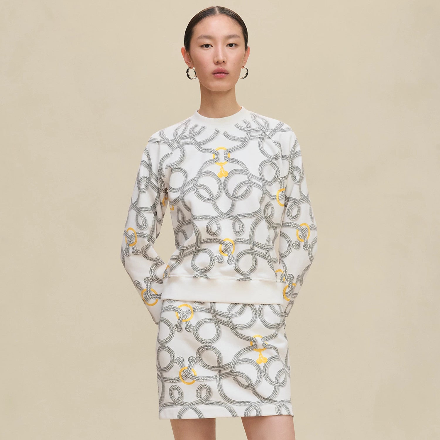 Palefroi Remix Sweatshirt Women's Spring/autumn Printed Elegant Casual Set Fashion Drawstring Shorts Sweatpants Hoodie Ngvp #1992