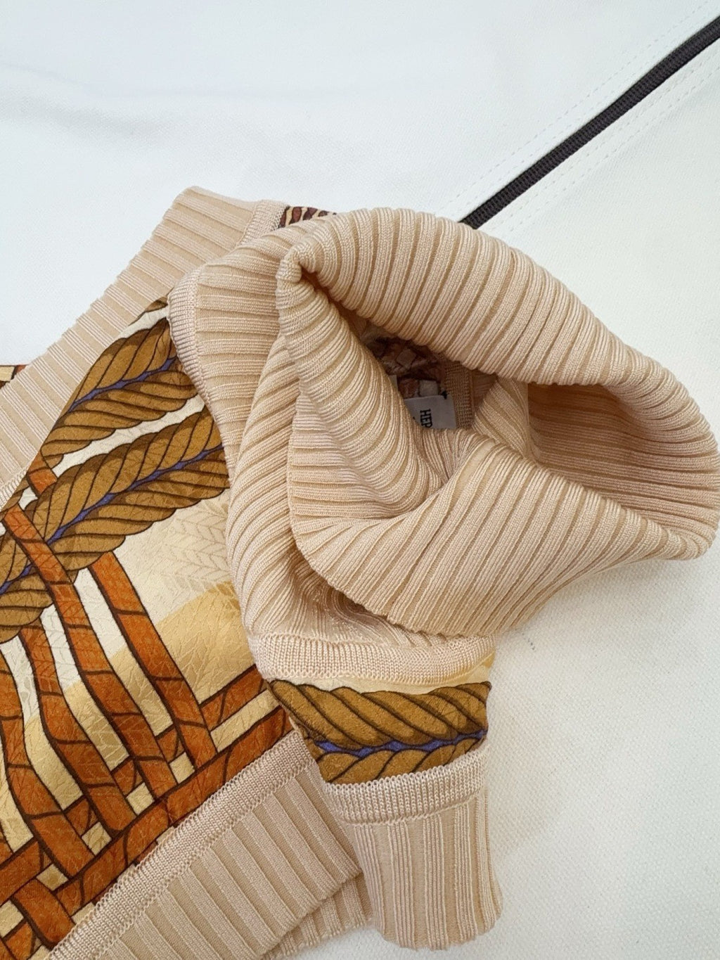 Women's Spring/Summer 2026 Silk printed check pattern Knitted and silk patchwork Shirt dress Suit Set #82539A