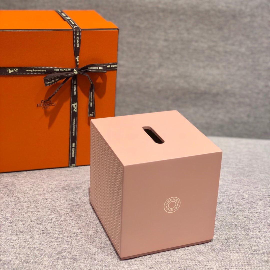 Handmade Lacquer Carved Wooden Square and Rectangular Tissue Box Calfskin Overlay Furniture Decorations Accessories #71591