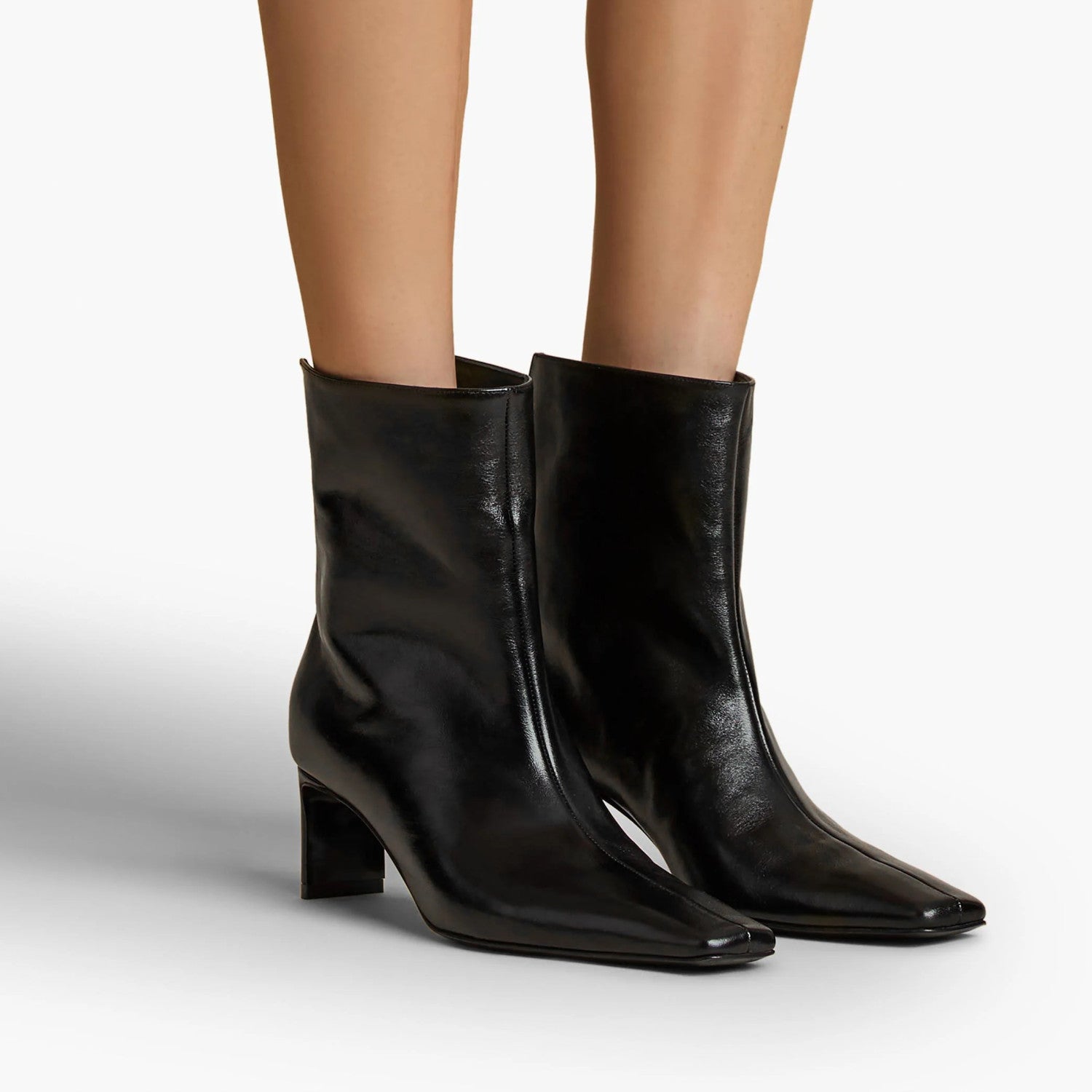 Khaite Ona Ankle Boot  Women's Fashionable Autumn/winter Mid-calf Boots Stylish Fashionable And Sexy Snake-print Short Shoes #2171