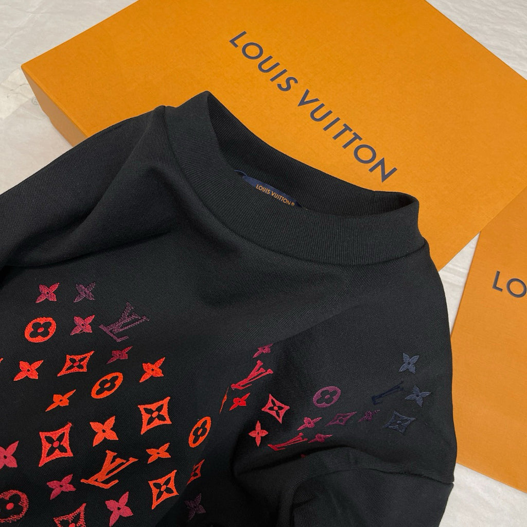 Men's Spring and Autumn Logo Embroidery Round Neck Cotton Pullover Sweatshirt #97951