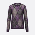 Women's Spring & Autumn Mohair Colorblocking Embroidery Round Neck Long Sleeve Fitted Knitted Sweater Ngvp 9752