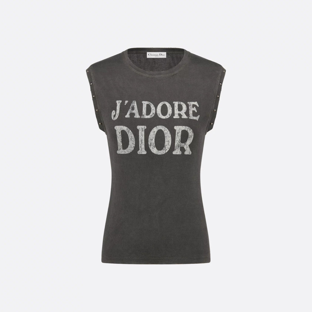 Women's Summer Fashion Casual Solid Color Cotton Letter Sleeveless Tank Top Vest #78537