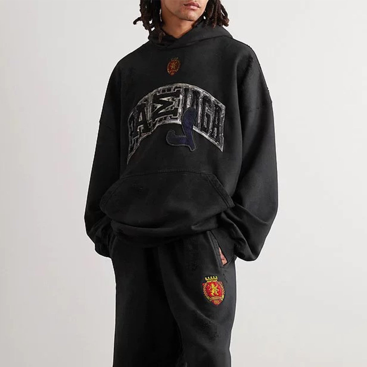 Men's Women's Spring And Autumn Fashion Retro Old Silhouette Washed Solid Color Cotton Casual Hooded Sweater Ngvp #7881