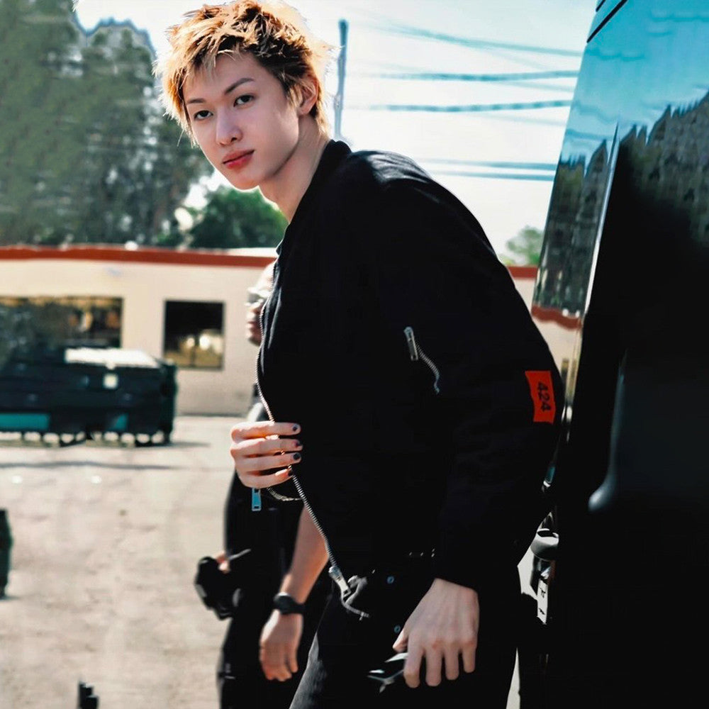 424 Short-sleeve Autumn/winter Zipper Embroidered Silk-blend Thermal Ma1 Bomber Jacket For Men & Women Cortis Martin-style Male  #82636A