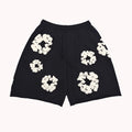 Denim Tears Men Women Spring Summer Trend High Street Kapok Flower Casual Cotton Loose Shorts Fashion Pants Ngvp #8876