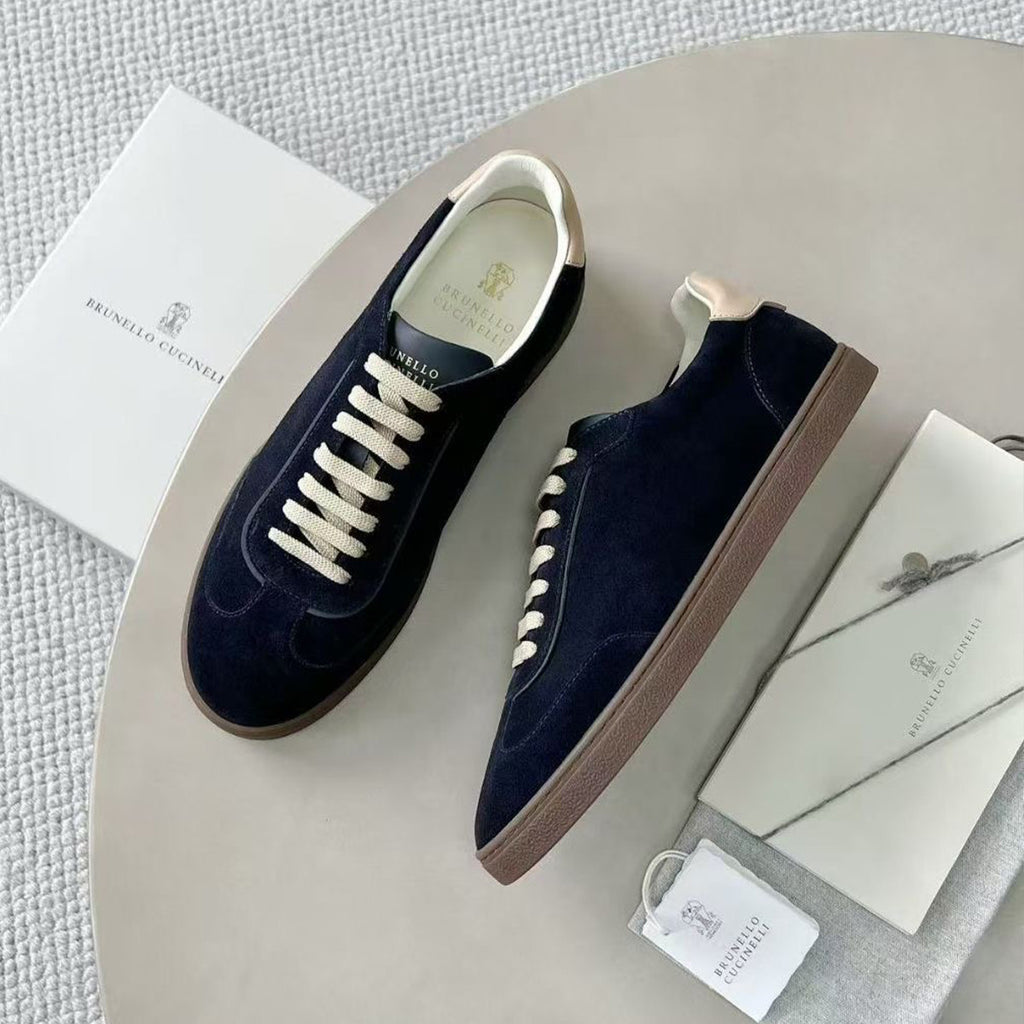 BC Men's Spring And Summer Washed Suede Rubber Sole Shoes Fashion Casual Solid Color Flat Sneakers Ngvp #1983