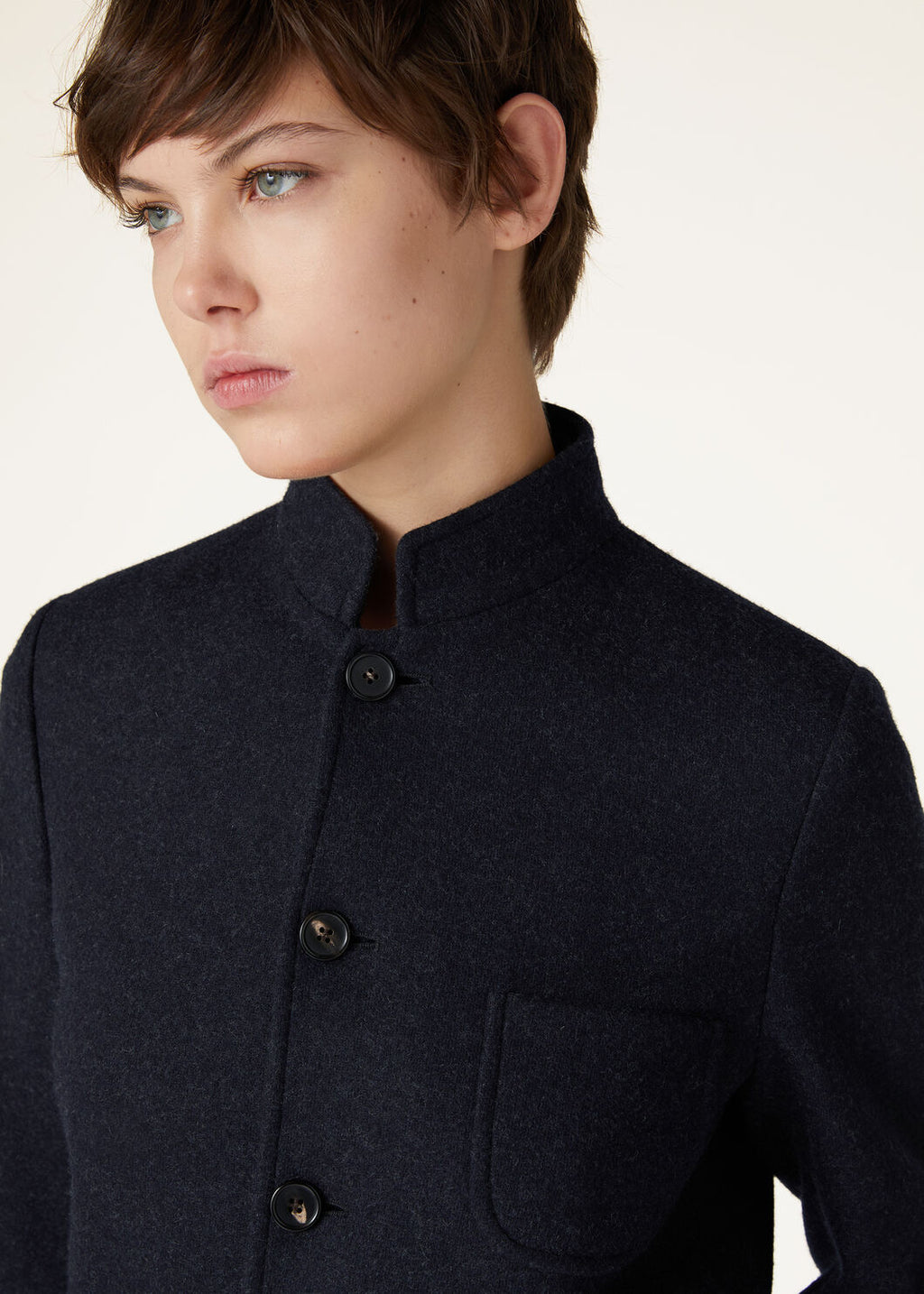 Women's Fall And Winter Retro Collar Single-breasted Wool Suit Fashion Casual Jacket  Ngvp #8944