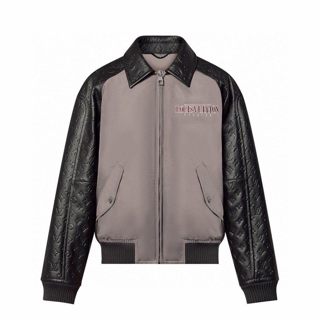 2025 FallWinter New Unisex Collared Fashion Baseball JacketLeather Jacket #83124A