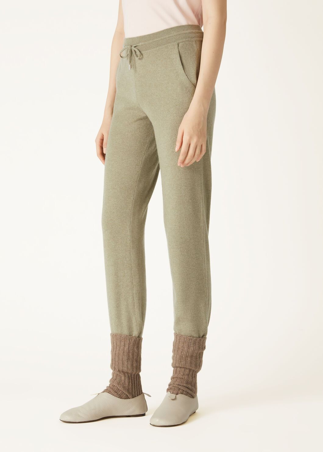 Women's Spring Autumn Winter Bomber Merano Jacket Cashmere Solid Color Zipper Long Sleeve Hooded Coat Casual Drawstring Merano Pants Ngvp #9722