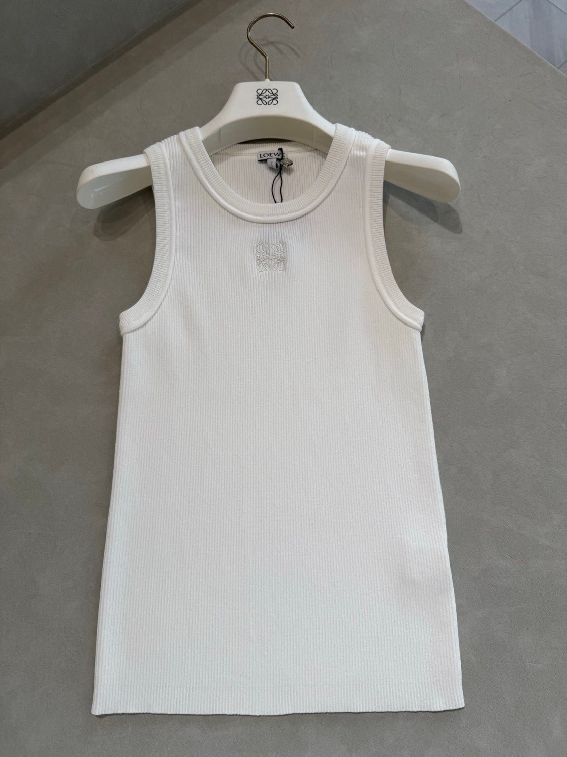 Women's Stretch Viscose Anagram Knitted Ribbed Soft Tank Top vest #194291