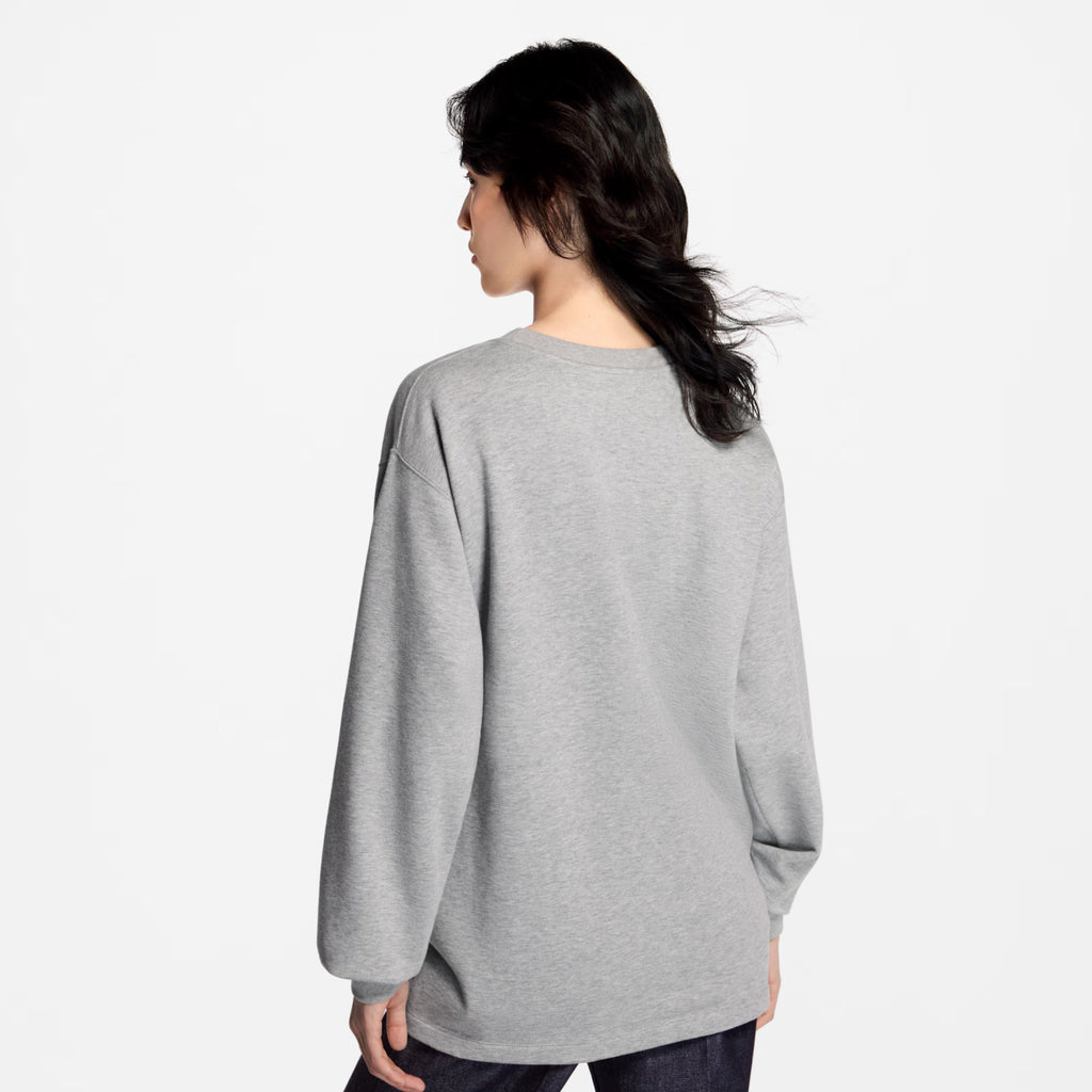 Women's Spring/Autumn Solid Color Fashionable Casual Round Neck Cotton Letter Knitted Long Sleeve Sweatshirt #78167