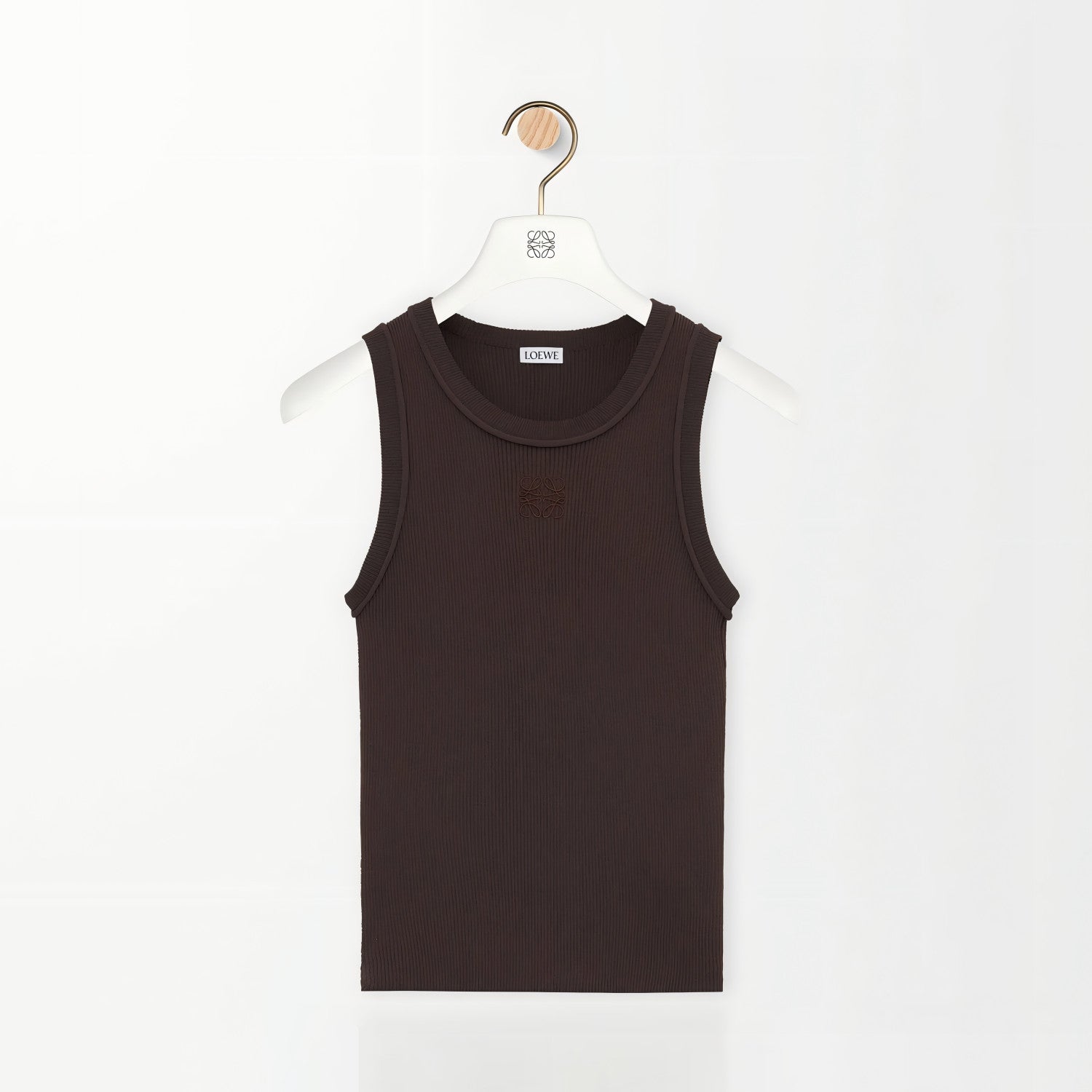 Women's Stretch Viscose Anagram Knitted Ribbed Soft Tank Top vest #194291