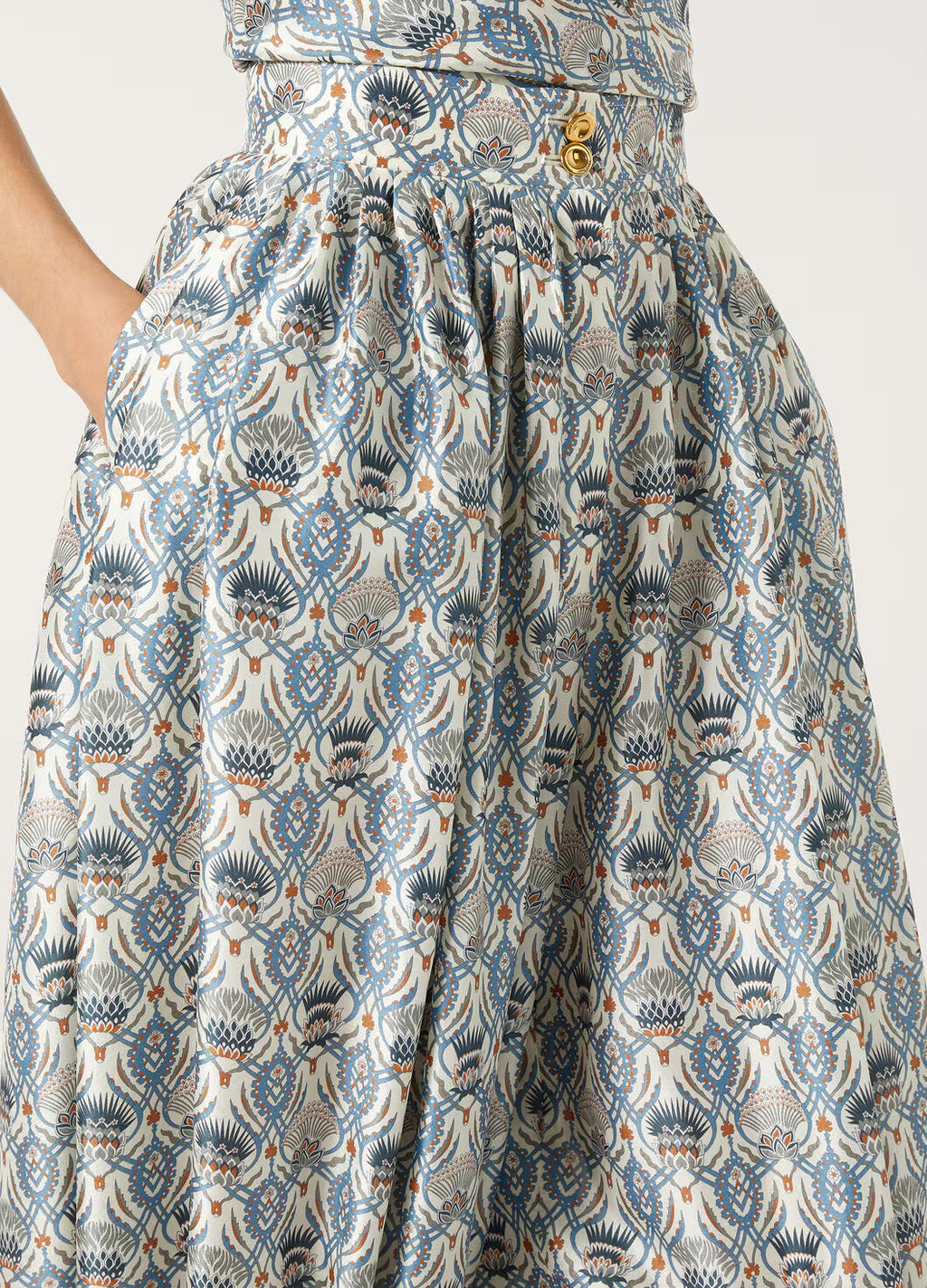 Women's Peter Pants Four Seasons Silk Printed High Waist Zipper Logo Solid Color Casual Lantern Pants Ngvp #1827