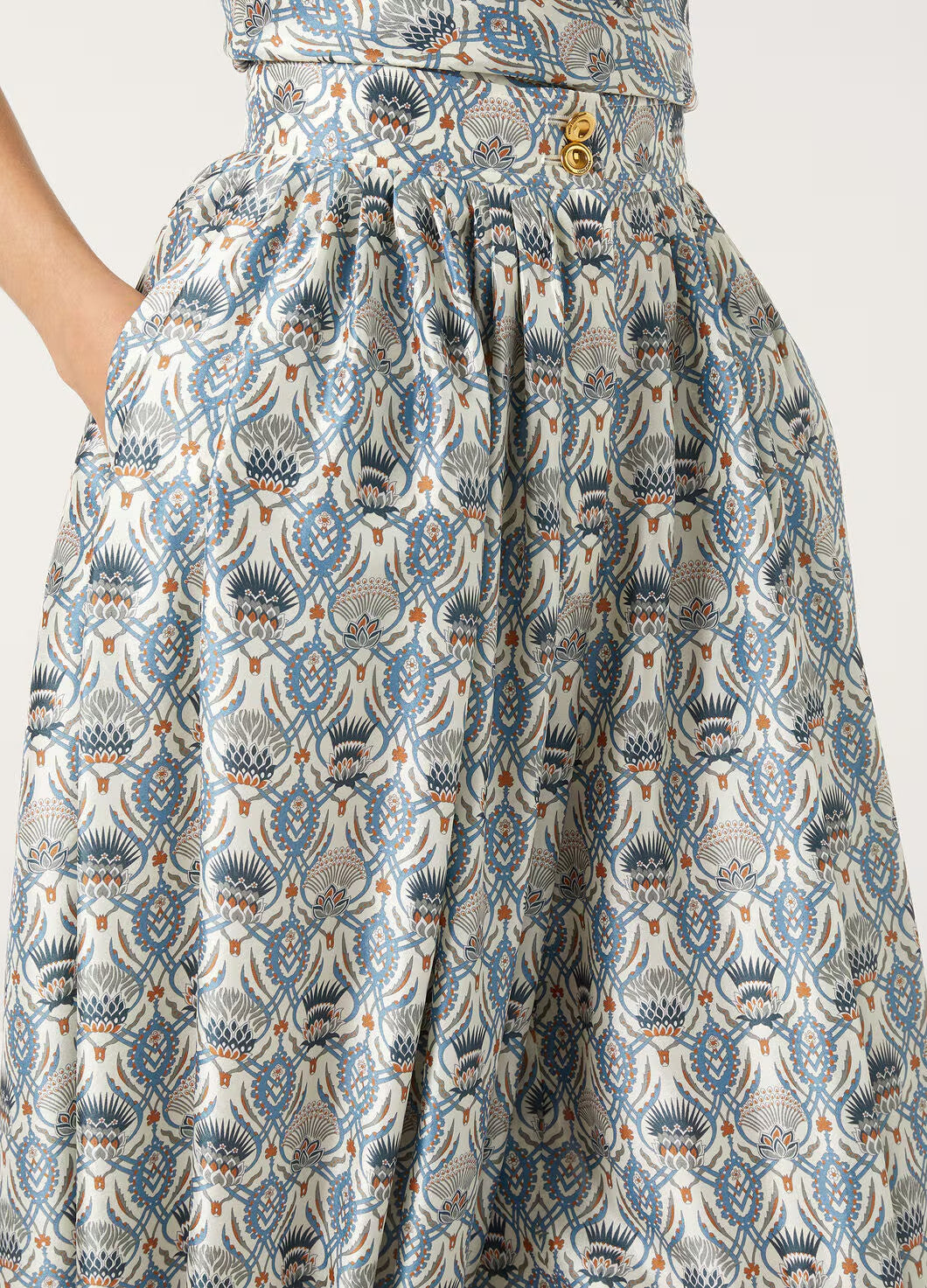 Women's Peter Pants Four Seasons Silk Printed High Waist Zipper Logo Solid Color Casual Lantern Pants Ngvp #1827