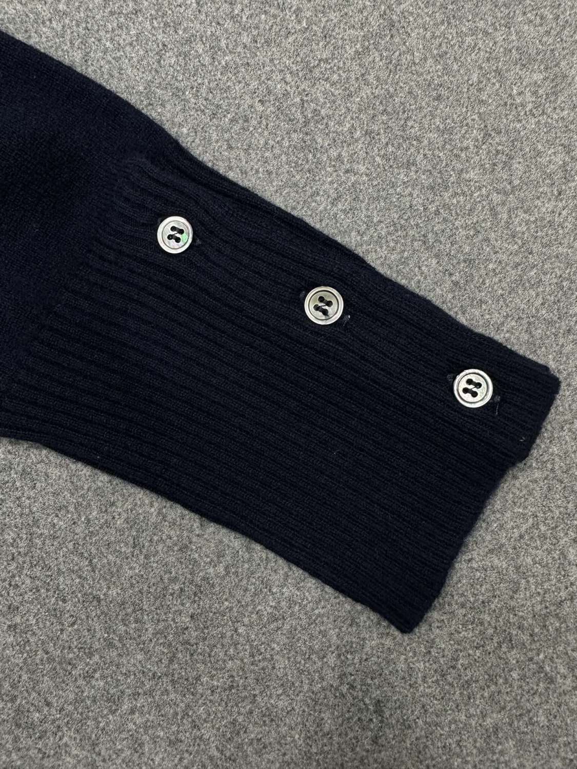 TB  Men's Spring & Autumn Striped Solid Color V-Neck Cashmere Fitted Long Sleeve Knit Cardigan Ngvp #1945