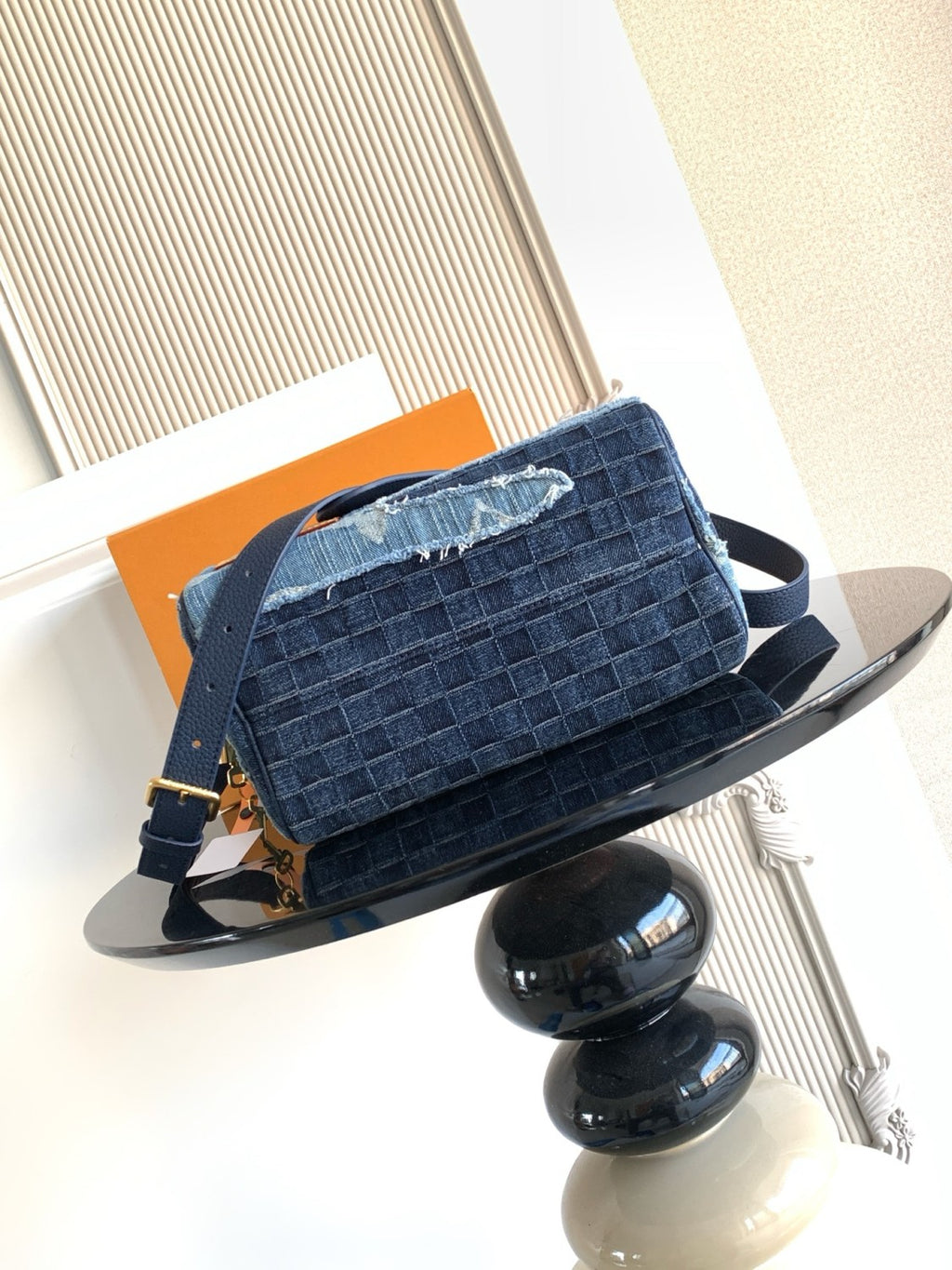 Men's Denim patchwork Premium 163c01 dynamic chip Shoulder bag Handbag Bags M15276 #193727