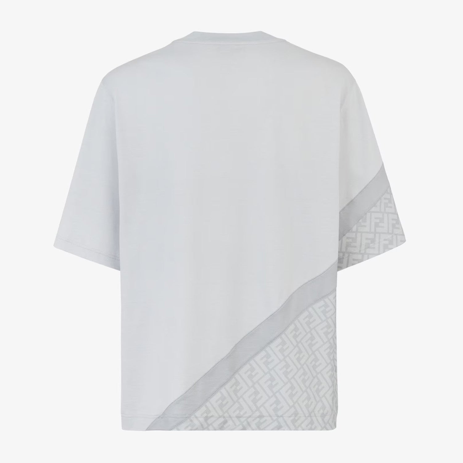 Fendi Men's And Women's Summer FF Inlays Color Collision Round Neck Cotton Short Sleeve T-shirt #98511