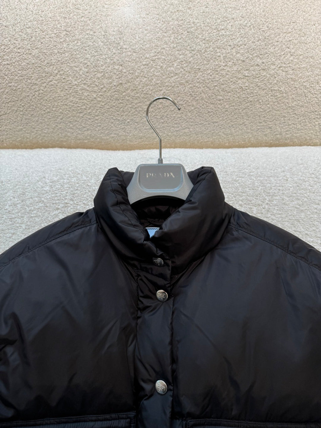 Puffer Jacket Black Women's recycled nylon fabric Triangular logo Detachable sleeves Down jacket Insulated vest  #194193