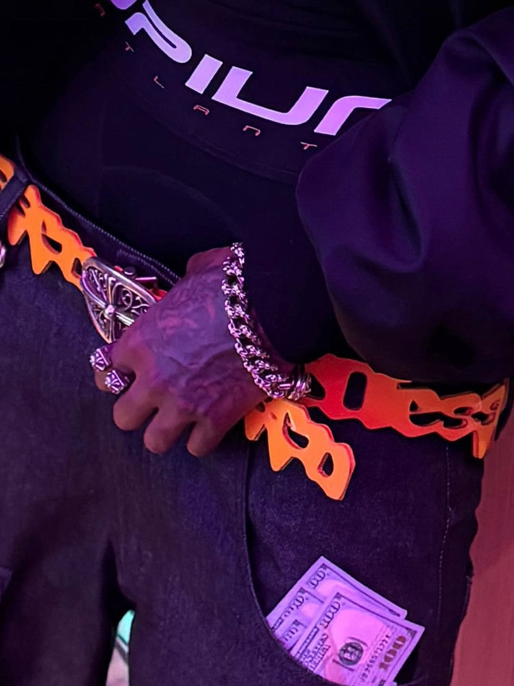 Opium Yvl Style Men's Playboicarti Webbing Cotton Elastic Breathable Long High Waisted Boxer Briefs Underpants Ngvp #1696