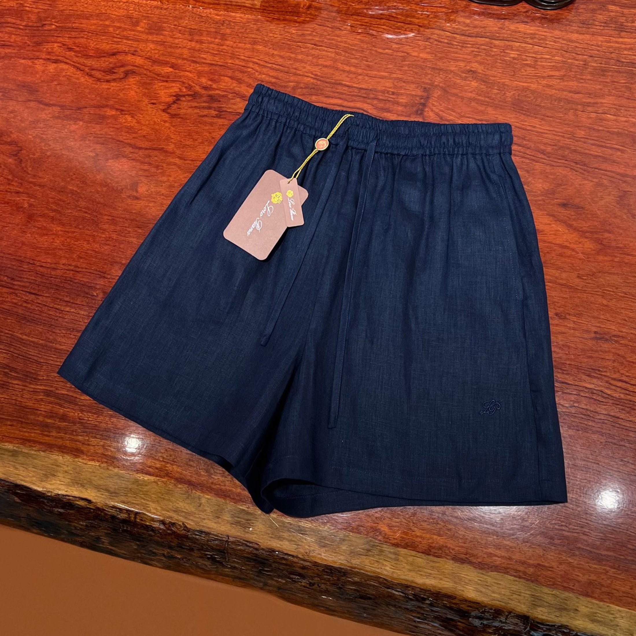 Angelo Women's Bermuda Large Shorts Spring And Summer Pure Colour Fashion Temperament Linen Elastic Waist Drawstring Shorts Pants Ngvp #1612