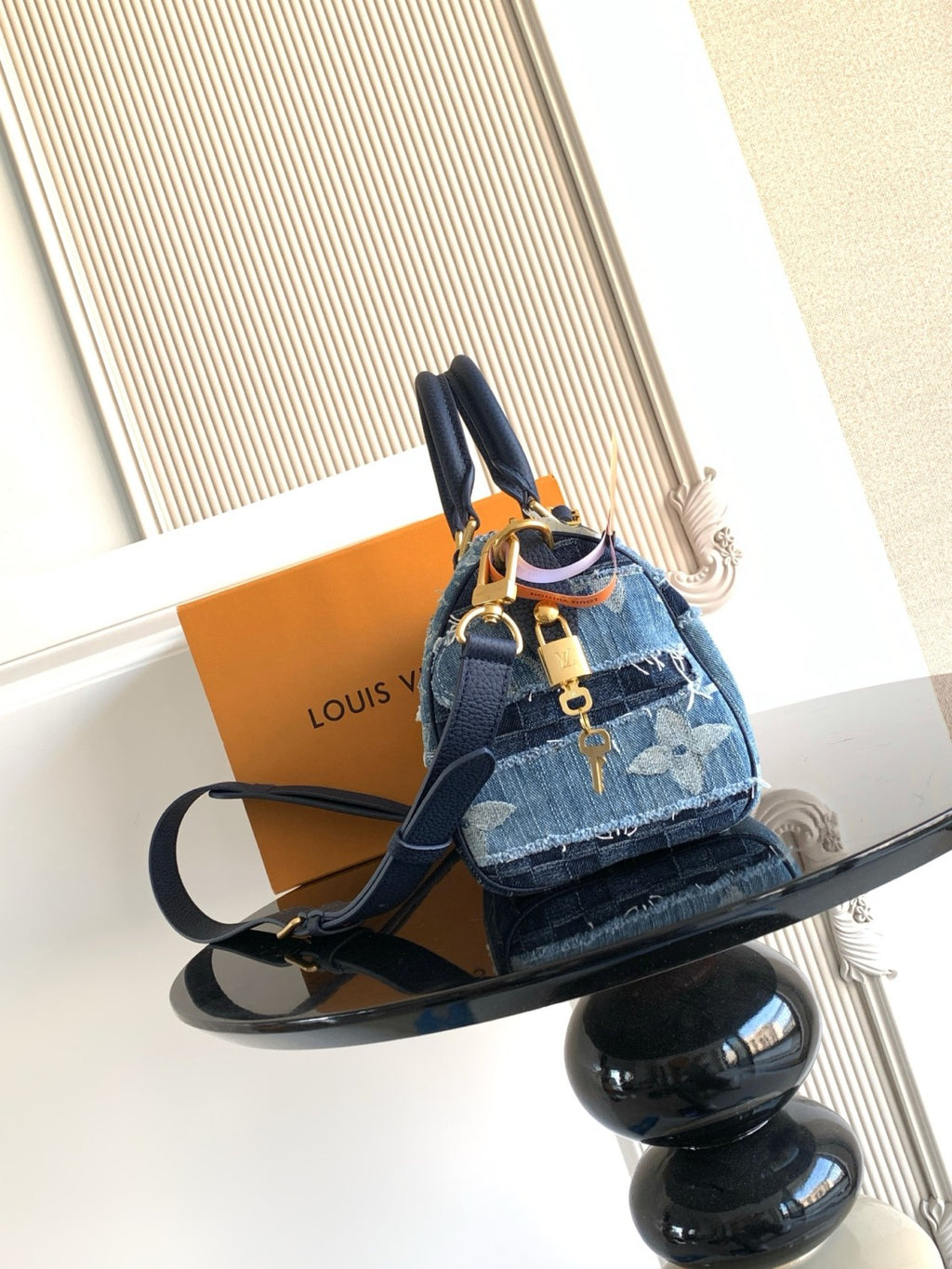 Men's Denim patchwork Premium 163c01 dynamic chip Shoulder bag Handbag Bags M15276 #193727