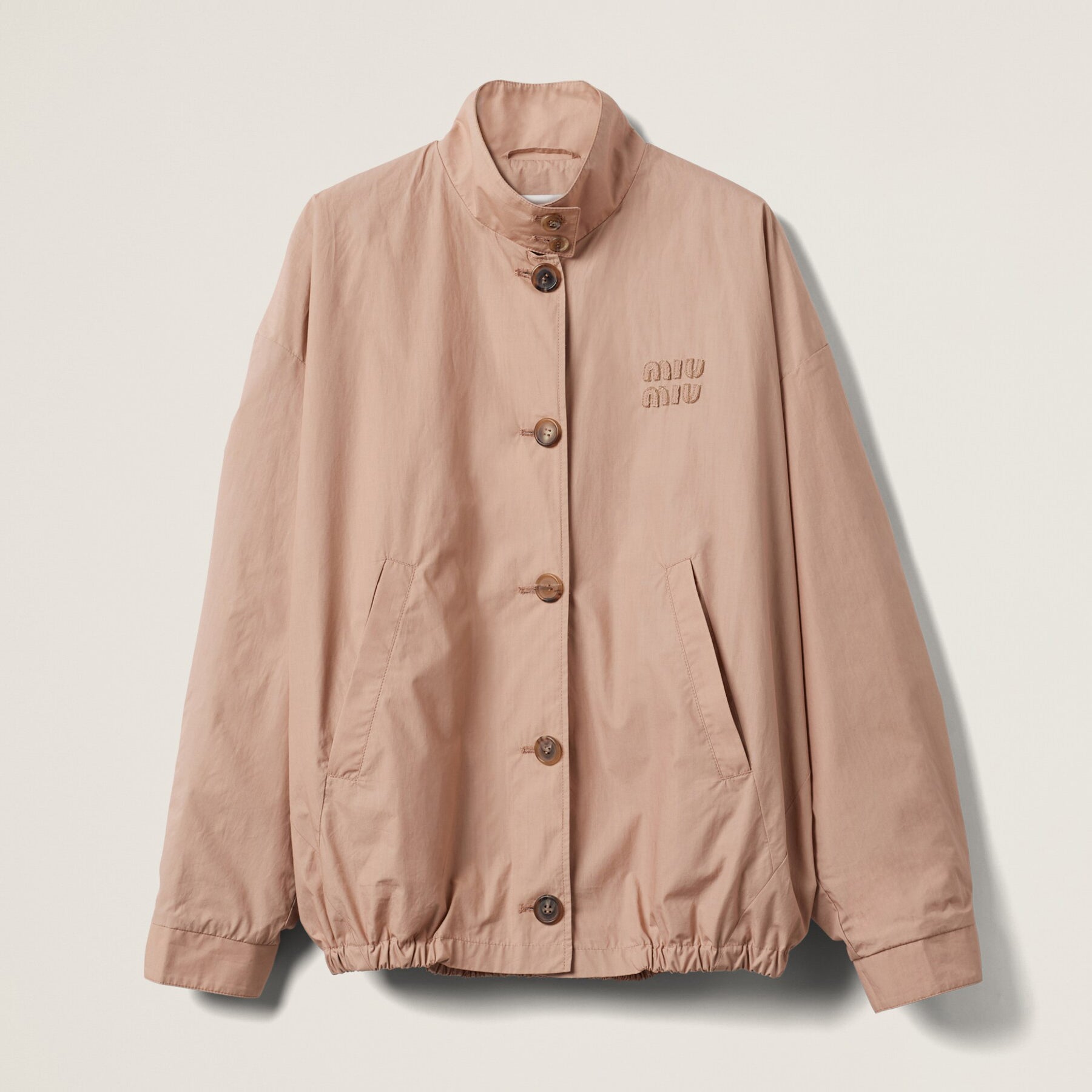 Women's Spring and Autumn Solid Color Logo Embroidery Single Breasted Long Sleeve Jacket #72858