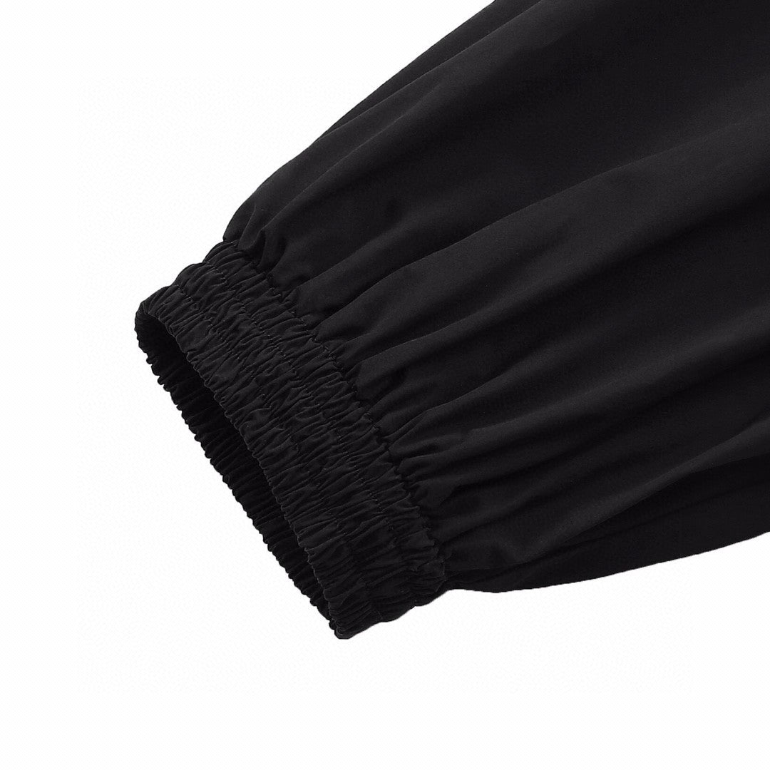 Men's and Women's Alphabet Printed High Neck Zipper Regular Fit Long Sleeve Jacket #72828