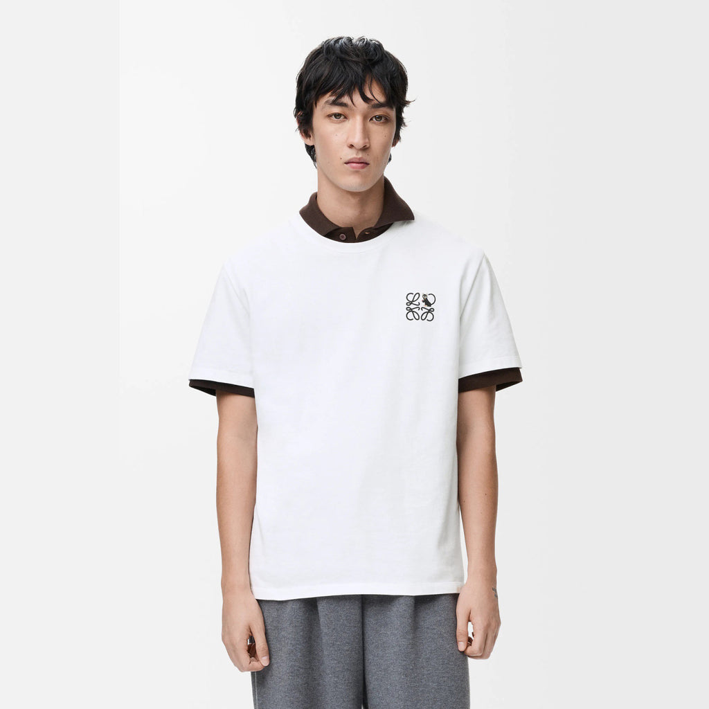 25 New Arrival Unisex Cotton Embroidered T-Shirt with Kitten and Brand Logo Embroidery. Crew Neck. Drop Shoulder Design #83173A