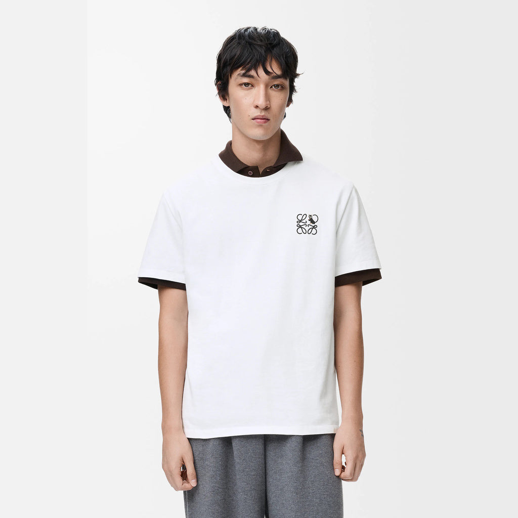 25 New Arrival Unisex Cotton Embroidered T-Shirt with Kitten and Brand Logo Embroidery. Crew Neck. Drop Shoulder Design #83173A