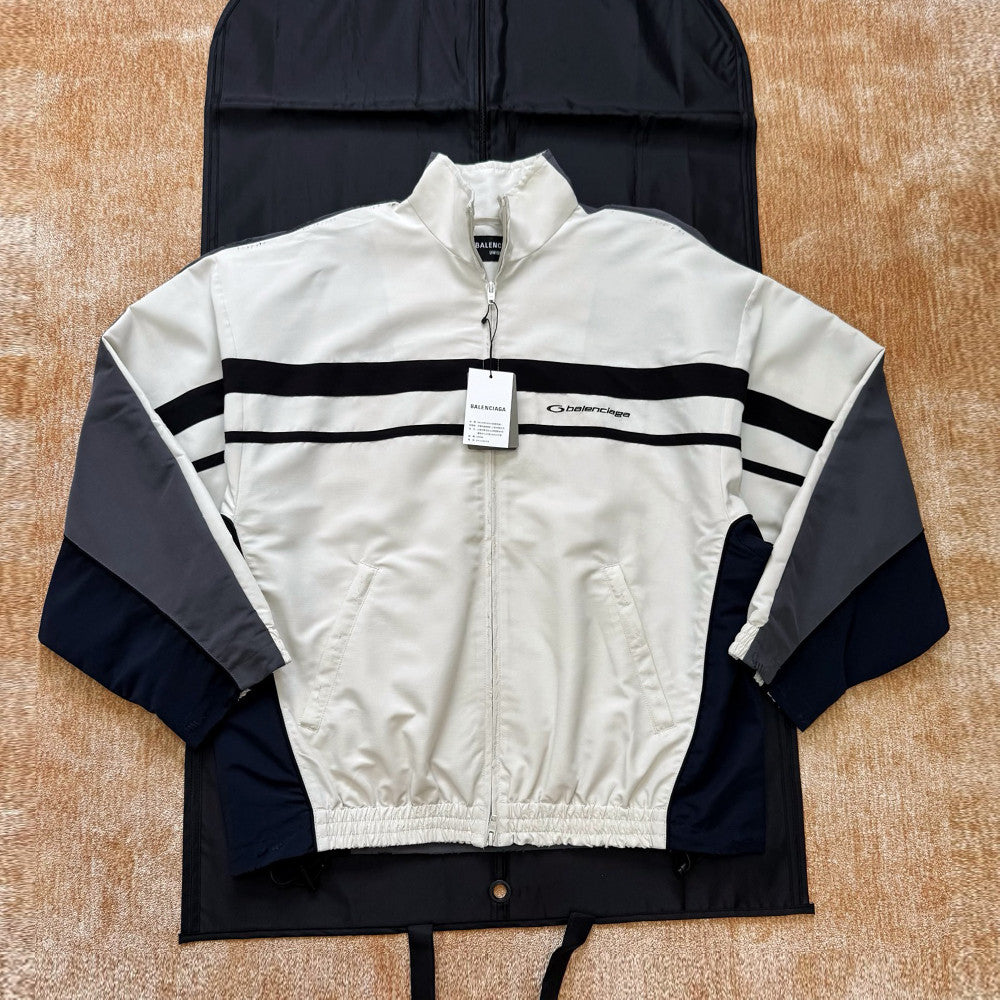 Blcg 25fw Men's Color-Blocked Patchwork Jacket and Pants Set Suit #194126