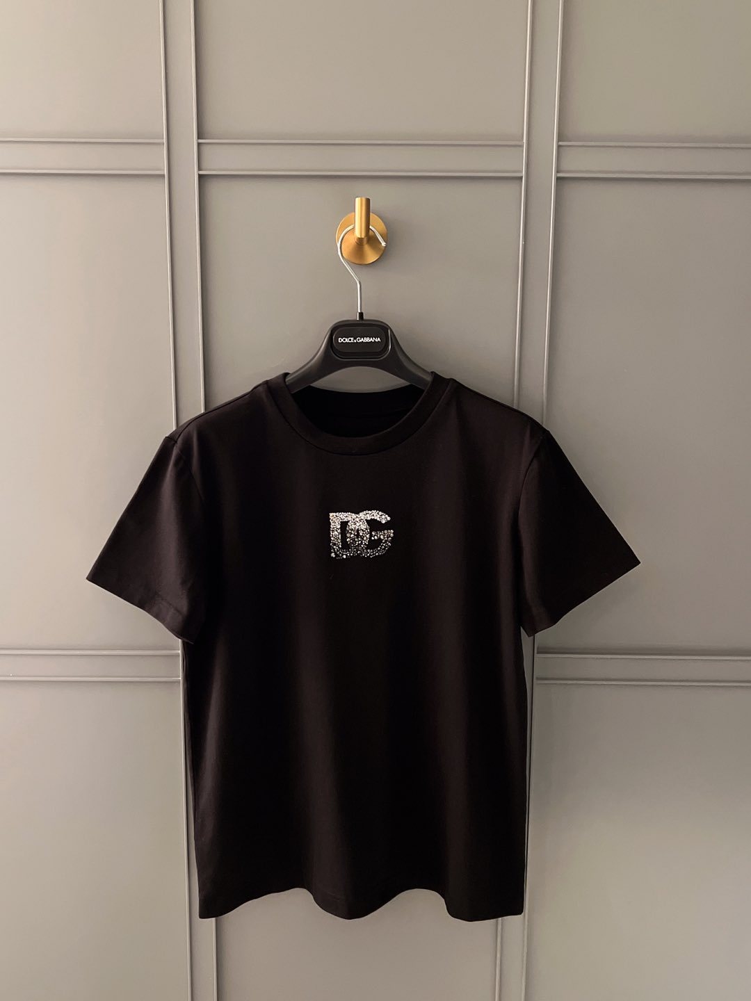 Women's Summer Hot Drill Logo Print Round Neck Cotton Short Sleeve T-Shirt #75158