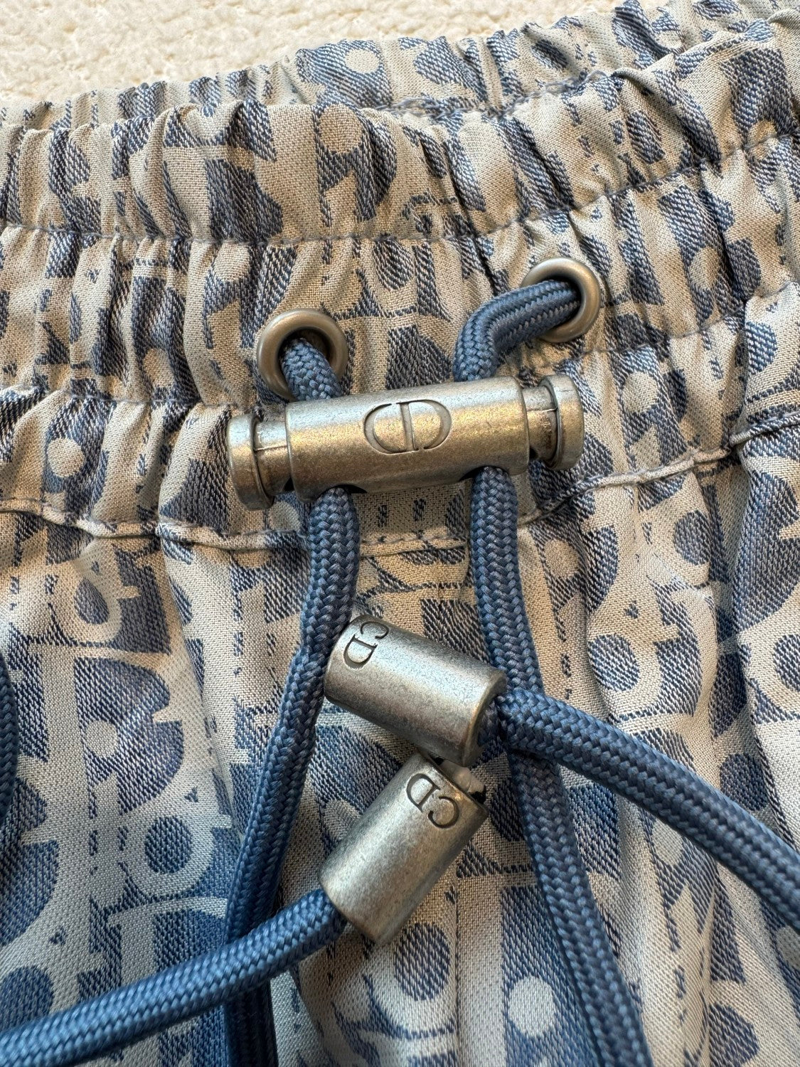 Men's and Women's Spring/Fall Fashion Casual Drawstring Zipper Vintage Print Pants #78754