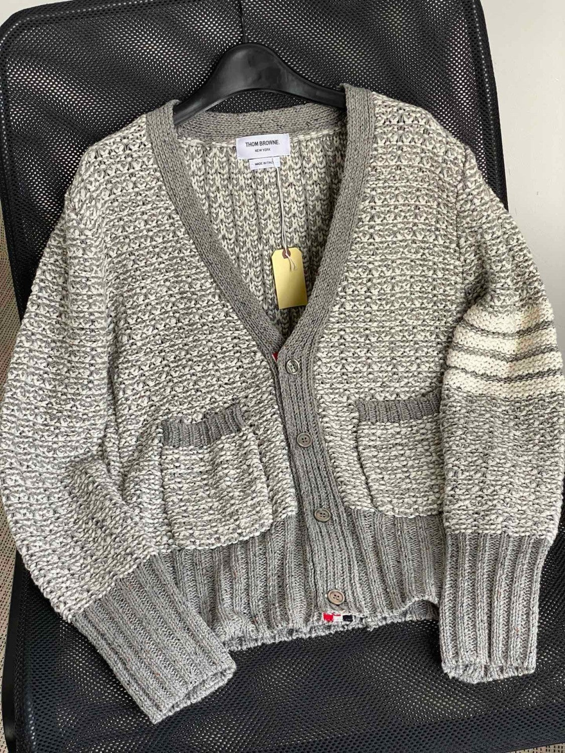 TB  Men's Women's Autumn And Winter Solid Color Knit Long Sleeve Wool Cardigan Jacket Ngvp #9513