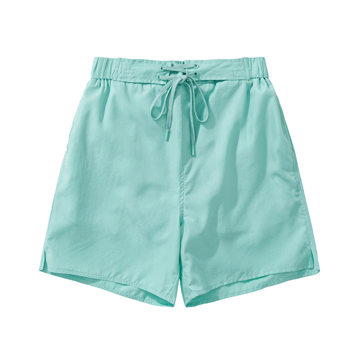 Men's Summer Solid Colour Logo Print Lace Up Beach Casual Shorts Pants #99473