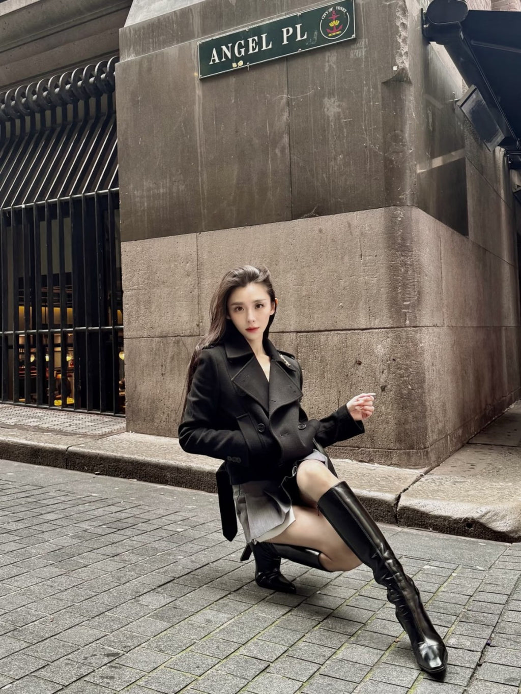 YS Women's Pointed Cat Heel Long Short Red Black Boots Fashion Temperament Elegant Sexy Zipper Short Boots Shoes Ngvp #2185