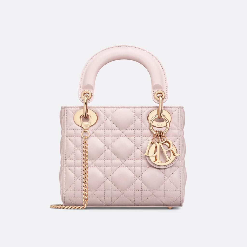 CD Lady Women's Solid Color Metal Pendant Removable Chain Shoulder Strap Wicker Pattern Sheepskin Leather Single Shoulder Crossbody Handbag Bag Bags #77461