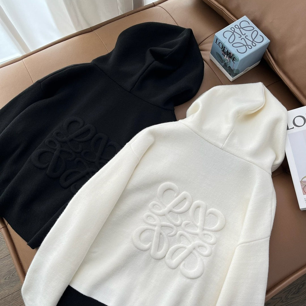 Women's Spring and Autumn Solid Color Hooded Drawstring Zipper Sweatshirt Jacket #72679