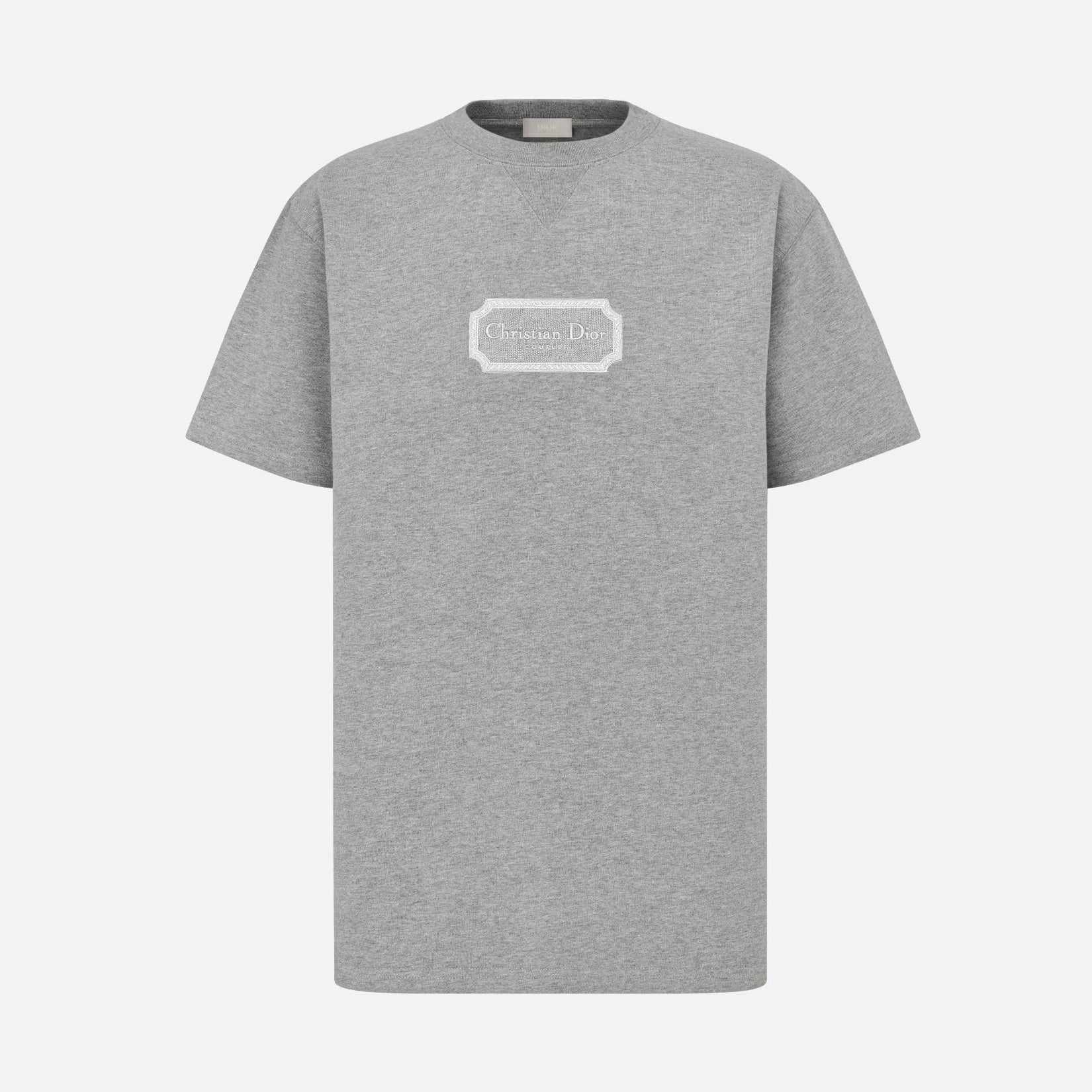 CD Men's Summer Embroidered Logo Solid Colour Round Neck Cotton Short Sleeve T-Shirt #97793