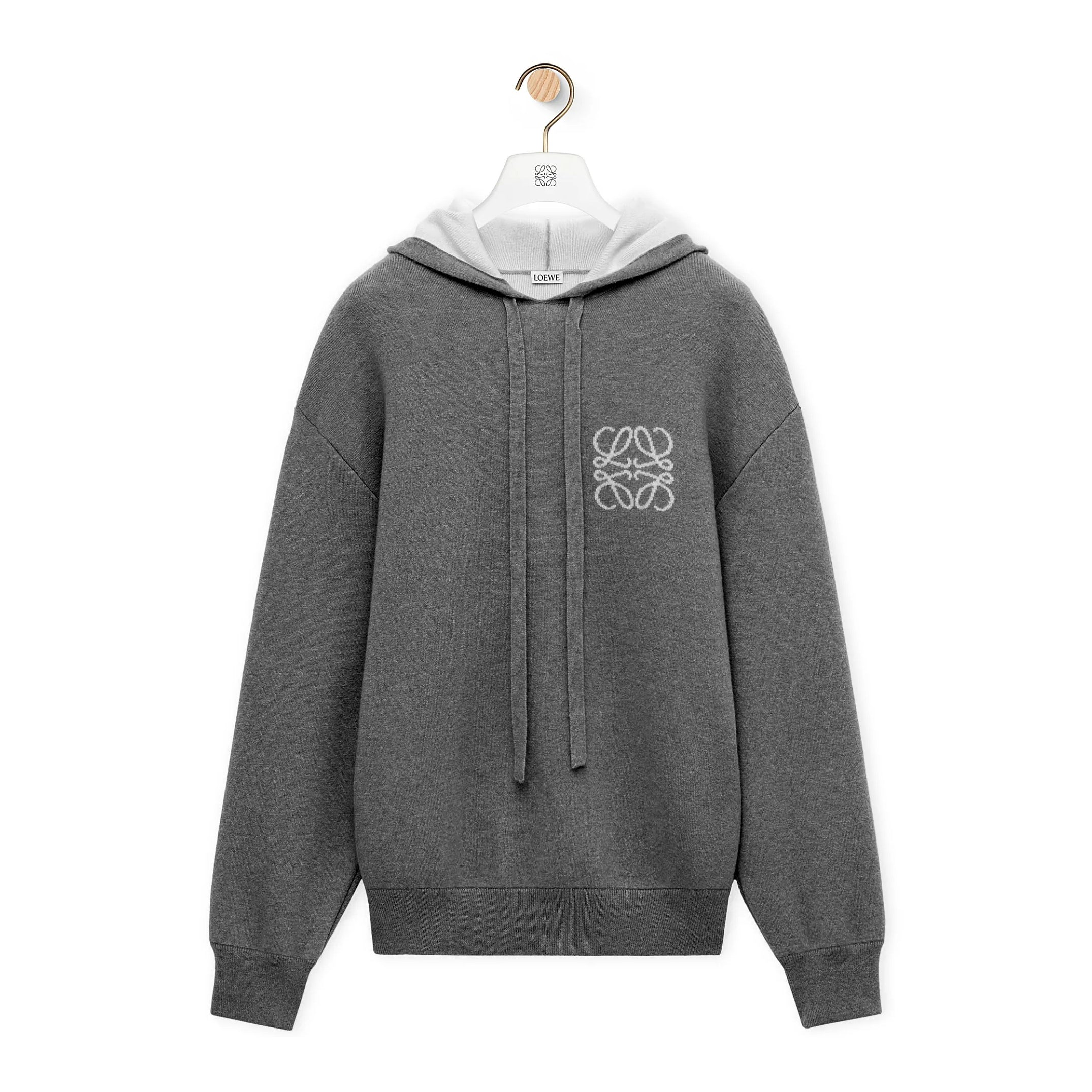 Men's And Women's Spring and Autumn Solid Color Cashmere Long Sleeve Hooded Sweatshirt Pullover #98148