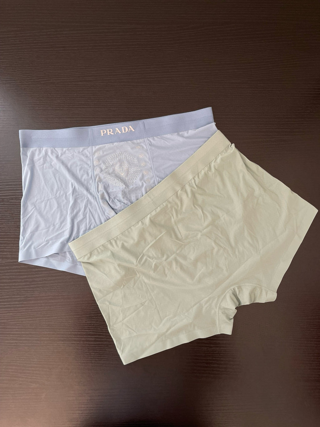 Men's Monogrammed Solid Colour Breathable Boxer Briefs Underpants Pack of 4 #99237