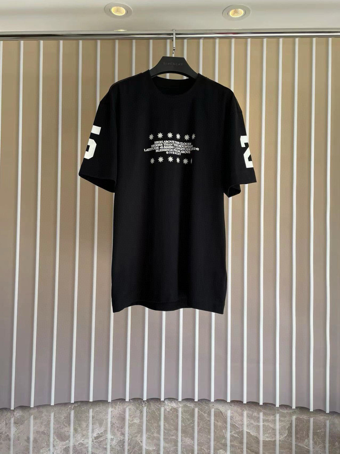Men's Summer Black Graffiti Logo Round Neck Cotton Short Sleeve T-Shirt #97882
