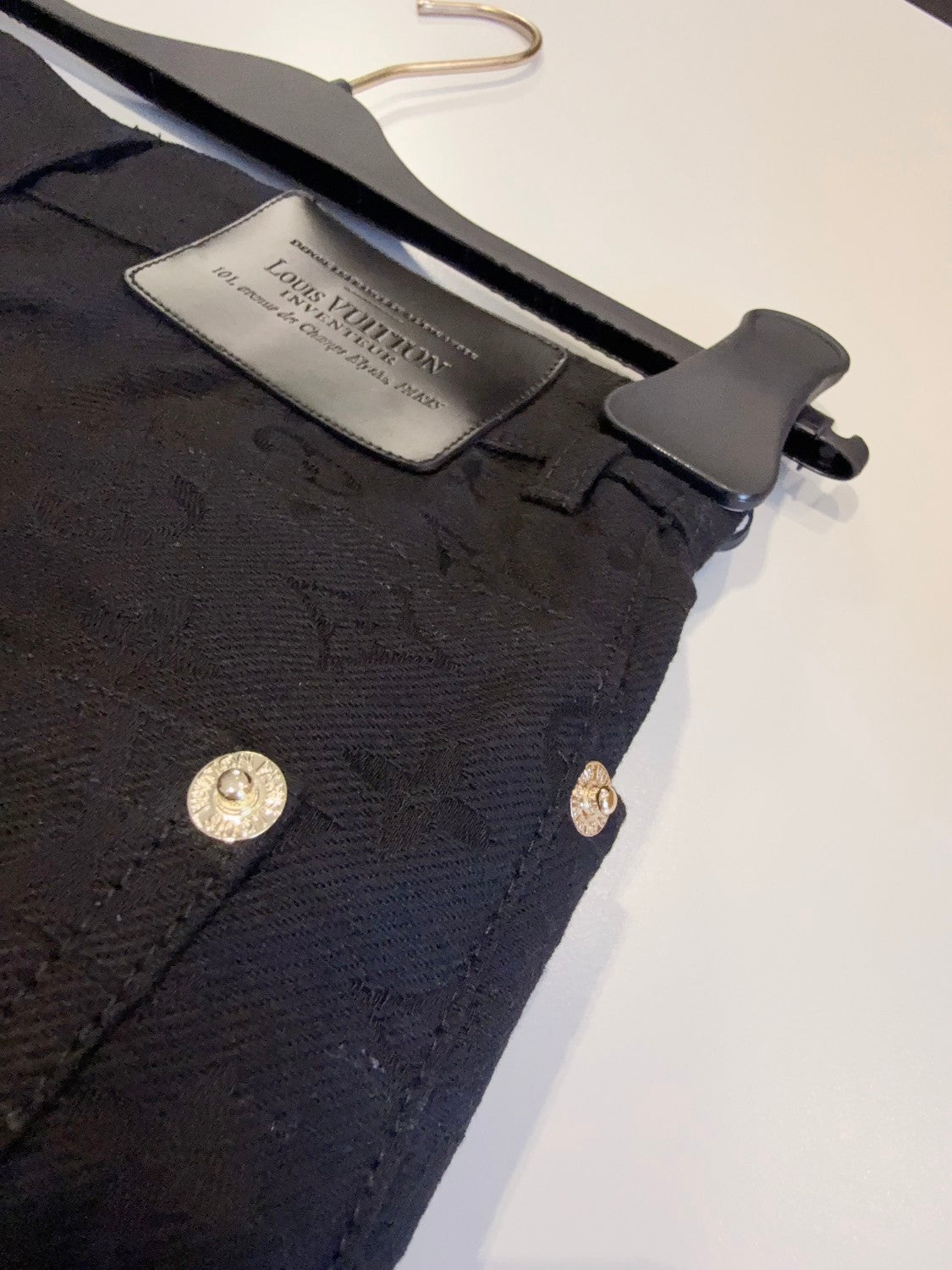 Women's Summer Solid Color Alphabet All Over Printed Hidden Zipper Closure Denim Shorts #75479