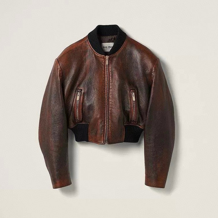 Women's Spring. Autumn and Winter Pure Color Vintage Short Loose Long Sleeve Sheepskin Jacket Casual A-line Straight Half Skirt Ngvp #8961